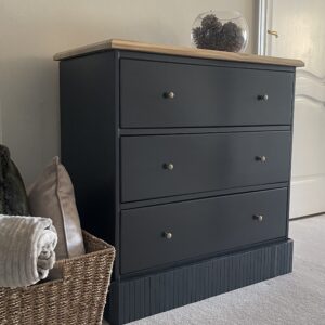 Burnt Wood Chest Drawers