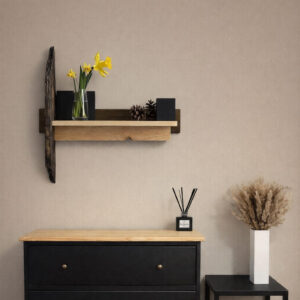 Burnt Wood - chest of 3 Drawers 